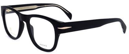 David Beckham Db 7025 807/20 BLACK Eyewear Men's Acetate, Standard, 52