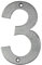 Numero civico in acciaio inox per avvitare, altezza 10 cm, numero civico design (3)