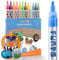 Funto Lot de 12 marqueurs de peinture acrylique pour peinture sur roche, tissu, bois, toile, métal, céramique, verre, non toxique, séchage rapide