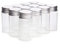 25pcs 25ml Empty Refillable Clear Glass Bottles Vials Sample Bottle with Aluminum Screw Top for Storage Makeup Powder Cream Essential OilCandyFood