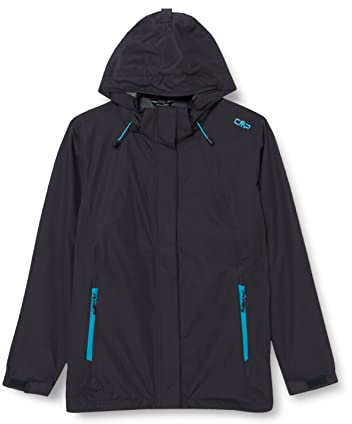 CMP Giacca Antistrappo Da Pioggia Da Donna Con Cappuccio Removibile Giacca da pioggia Donna