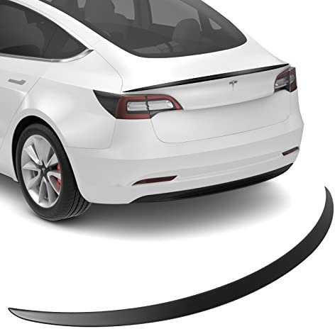 BASENOR Tesla Model 3 Leistung Spoiler Original Heckflügel ABS Mattschwarz Gen 2 2023 2022 2021 2020 2019