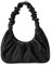ECOTISH Petit sac à bandoulière pour femme, sac à main en cuir pour téléphone élégant Sac à bandoulière Mariage Soirée Cuir PU Sac à Main Poignée (noir)