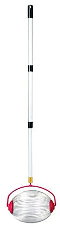SUIUOI Nusssammler, Walnüsse Kastanien Erntetrescher Garten Rollnussharvester mit Verstellbarer Teleskopstange, Obstpflücker Große Kugel + Edelstahl Teleskopstange 32 × 19 × 128 cm