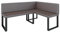 Eckbank Akiko Metal - Eckbankgruppe für Ihrem Esszimmer, Küche modern, Sitzecke, Essecke. Perfekt für Küche, Büro und Rezeption. Solide und Starke Verarbeitung. (Soft 30, 196x142cm rechts)