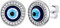 Supcare Ohrringe Damen Blau Nazar Augen Ohrstecker aus 925 Sterling Silber Evil Eye Ohrschmuck Mode Fashion Geschenk für Herren Mädchen Weihnachts Geburtstag Valentinstag