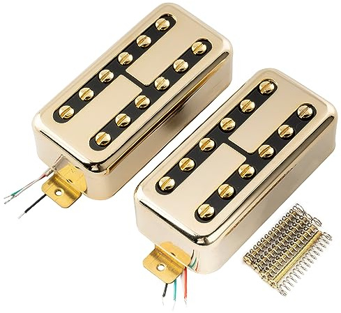 Artec TVFT-A Filtertron Alnico 5 Humbucker Neck Bridge Pickups Set, Gold | for Electric Guitar