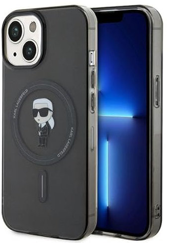 Karl Lagerfeld KLHMP15SHFCKNOK Hülle für iPhone 15 6.1 Schwarz hardcase IML Ikonik