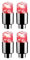 beabadoobee 4 Stücke Reifenventilkappen Lichter Ventil LED Auto Motorrad Radfahren Rad Laterne Speichen Nabe Reifen Lampe Radkappen Auto Reifen Zubehör Werkzeuge für Reifen Räder (Color : Red)