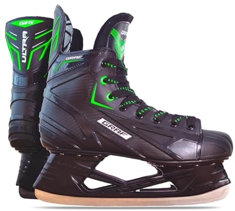 GRAF Eishockes-Schlittschuhe Ultra G875 Green Edition Venom PRO Black Schlittschuh