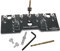 Regalstift-Vorrichtung, 1/4inch 6.35mm Schrank-verstellbare Regalvorrichtung, Bohrvorrichtung, Regalstift-Bohrvorrichtung, 1/4 Aluminium-Regalstift, Bohrschablone für gerade Löcher