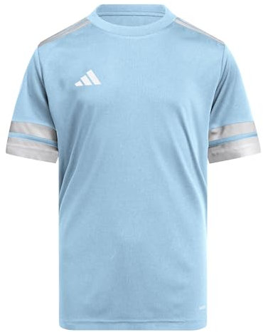 adidas Unisex Kinder SQUADRA25 Jersey Short Sleeve Kids, Team Light Blue/White, 13-14 Years