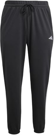 Adidas Essentials Damen Hose mit 3 Streifen, French Terry mit Bündchen (in Übergröße)