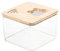 Milageto Haustier Hamster Badezimmer, Sandbad Container Toilette, Transparenter Acryl Duschraum, Hamster Badehaus für Eichhörnchen Kaninchen Ratte, Quadrat