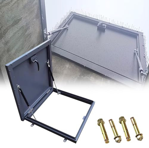 Roof Access Covers Waterproof - Thickening Skylight Roof Maintenance Hatch with Handle & Seal Strip - Escape Hatch Caps/ Egress Window Well Cover for Roof, Attic Exit(Inner 27.6x39.4in/70x100cm)