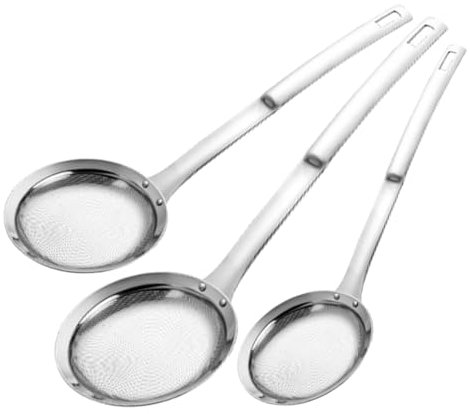 NAMOARLY Set Da 3 Pezzi in Acciaio Inossidabile Colino Per Tofu Utensile Da Cucina Schiumarola E Mestolo