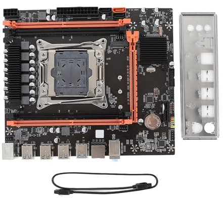 X99H Computer Motherboard mit CPU-Socket für LGA 2011-3, 4 × DDR4-Desktop-Motherboard-Unterstützung für E5 V3 V4, I7 58xx, 68xx-Serie, 128G Maximum Kapazität