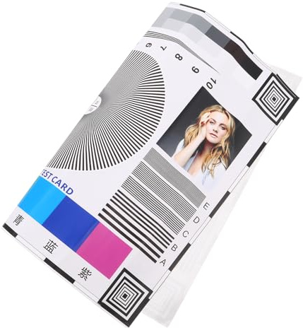 NUOBESTY Monitoring Focusing Test Card for Video Checker Card Camera Focus Test Chart for Cctv Lens Calibration High-contrast Accuracy Chart for Photography Videography