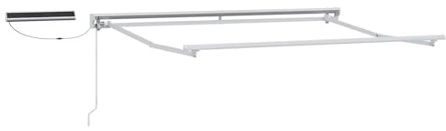 Tettuccio Elettrico Retrattile Sabbia 5 x 3 m | Telaio in alluminio e acciaio, tessuto poliestere 240 gsm, design semi-cassettato, telecomando incluso