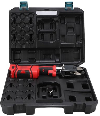 Dpofirs Kabelloser Elektrischer Hydraulischer Mutternspalter, Batteriebetriebener Mutternschneider mit LED-Anzeige für Stahldrahtseile, Bewehrungsstäbe, Kupfer-Aluminiumkabel