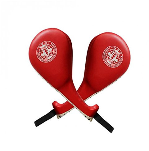 Yosoo Une Paire de cibles de Taekwondo - - pour Le karaté, Le Kickboxing - Rouge 39 x 19,5 x 5 cm