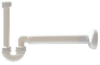 Art. 350 - GFB Sifone “Tipo” per BIDET, Materiale in Plastica Bianco Dimensioni Tubo Ø 40 mm. Attacco Piletta 1 o 1/1/4