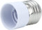 CABLEPELADO Adattatore E14 a E27 | Adattatore convertitore da attacco E27 a attacco E14 | Adatto per lampade LED alogene e di risparmio | Plastica, 1 pezzo