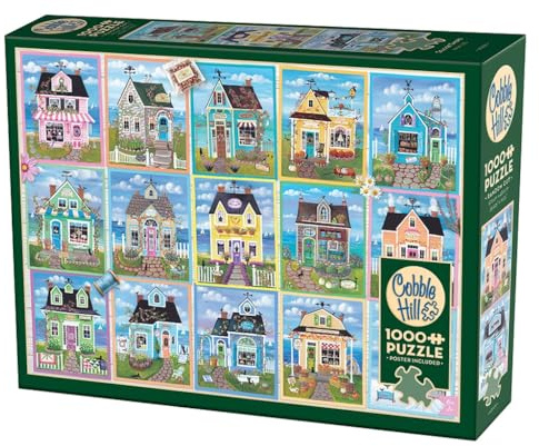 Cobble Hill Puzzle mit 1000 Teilen am Meer – Poster im Lieferumfang enthalten