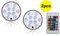7even LED Untersetzer mit Fernbedienung (Doppelpack!) 2 Stück