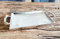 MichaelNoll Tablett Servierbrett Servierplatte Aluminium Silber Griffe Luxus XXL - Serviertablett aus Metall - Silbertablett - 42/65 / 82/112 cm (42 x 20 x 6 cm)