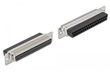 Delock D-Sub 37 Pin Crimp Buchse, Metall, 2 Stück