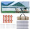 HIKEMAN Camping Windschutz Sichtschutz Garten - Strand Windschutz mit Sichtfenster,Outdoor Caravan Privacy Shield,kann als Zeltplane für Picknick,Grill,Lagerfeuer verwendet Werden(Beige,7.25m)