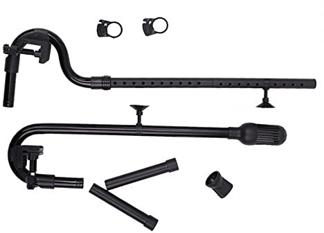 MiOYOOW Aquarium Wassereinlass Auslassrohr Kit, Aquarium Wasserleitungsfittings Aquarium Kanisterfilter Zufluss Auslass Kit für 302B 303B 402AB 403AB Innendurchmesser 16mm Außendurchmesser 22mm