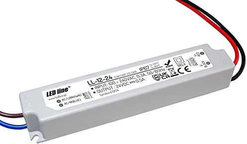 LED Trafo 12W 0,5A 24V Netzteil IP67 Wasserdicht Transformator für LED Leuchtmittel Beleuchtung
