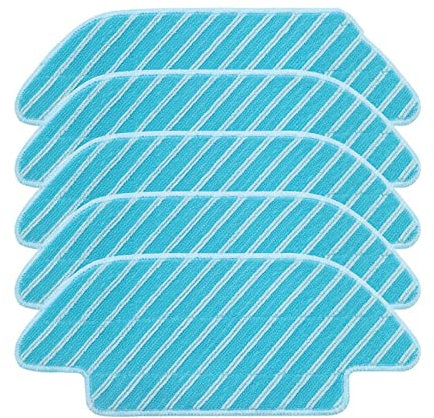 WCPAR Accesorios de paño de fregona compatibles con Cecotec Conga 4090 Series 4090 5090 repuestos de aspiradora Limpieza mopa Almohadillas de Trapo reemplazo de paño (Color : 10PCS)