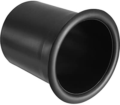 PATIKIL 75 x 89mm ABS Altoparlante Porta Tubo Subwoofer Basso Reflex Tubo Basso Scatola Sfiato,Nero 2pz