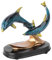 FOMIYES 1stk Delphin-Ornament Küstenozean Sea Life Figur Delfin Tier Tischdekoration Glas Geblasen Glückliche Delphin Figur Küstenstatuen Und Figuren Skulpturen Harz Modell Fräulein Welle