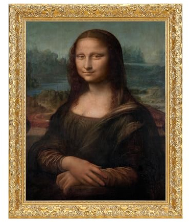 HUACANVAS Wood Canvas Frame for 12x16Paintings,Antique Gold Ornate Frames for Oil Art,Plein Air Frame,Vintage Frames for Wall Decor (No Backboard)
