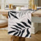 Tischläufer Grau Modern Tischläufer Bunt Tischläufer Schwarz Blätter Polyester Schwarzer Tischläufer Tischläufer Abwaschbar Tischläufer Klein für Drinnen und Draußen Esszimmer Party Urlaub 40x140cm