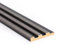 Bildershop-24 Abschlussleiste für Wandpaneele & Deckenpaneele Dekowa in Eiche Grau Schwarz 262 x 10,7 x 1,5 cm Holzfarben Holzoptik