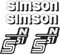 Simson S51 N IFA Aufkleber Set Premium Retro DDR IFA Schwarz Weiss