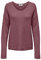 ONLY Damen ONLCAMILLA V-Neck L/S Strickpullover KNT 15204588, Crushed Berry/Detail:Melange,XS