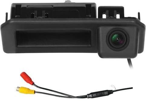 Podofo Auto Kofferraumgriff Rückfahrkamera 170 Grad HD Rückfahrkamera Nachtsicht Rückwärtseinparkhilfe für Audi für VW Tiguan/Golf/Jetta/Passat/Touareg/Lavida/Sagitar/Caddy