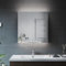 ELEGANT Bathroom Cabinet with Shaver Socket Bathroom Wall Cabinets with Lights Soft Close Illuminated Mirror Cabinet 630 x 650mm