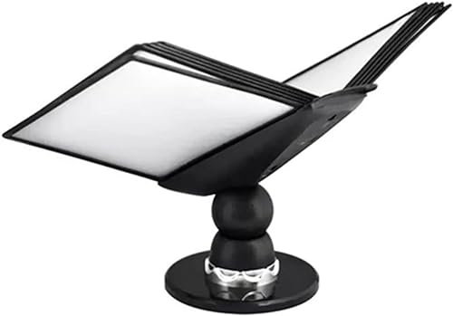 Desktop-Referenz-Organizer – Katalog-Präsentationsständer, 10 doppelseitige Präsentationstaschen, Desktop-Referenz- und Präsentationssystem mit 20 Blatt Kapazität, Klapp-Aktenständer aus PVC und Metal