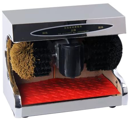 Cireuse De Chaussures Électrique, Machine De Cirage De Chaussures À Induction Automatique Commerciale pour Banque D'hôtel Familiale, Brosse Double Combinaison, Faible Bruit Et Facile À Nettoyer