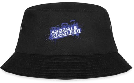 Spreadshirt Asoziale Schalker Fan Design Schalke Fußball Fischerhut