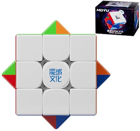 Moyu WRM V10 Speed Cube, 3x3 Magnetic Magic Cube, moyu v10 Puzzle Cube Suitable for Competition Training and Birthday Gifts(UV Version)
