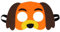 Jtnohx Filz Tiermasken, 10 Stück Halloween Maske für Kinder, Tier Kostüm für Geburtstag Party Supplies（Hund Masken）