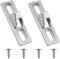 2 cierres de puerta corredera de aleación de zinc con tornillos de montaje, cerradura de puerta de vidrio para dormitorio, balcón (asiento de 70 ganchos)